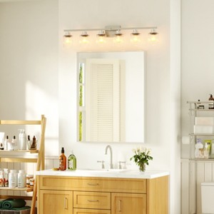 Rectangular Aluminum Framed Wall Bathroom Vanity Mirror - 1 of 4