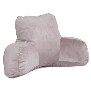 Majestic Home Goods,Reading Pillow Faux Suede - 1 of 4