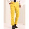 Lars Amadeus Men's Unique Plaid Business Slim Fit Flat Front Pants - 2 of 4