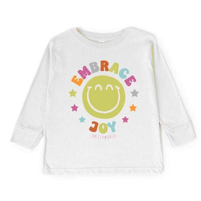 The Juniper Shop SmileyWorld Embrace Joy Toddler Long Sleeve Tee