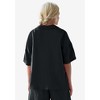 ellos Plus Size Button Front Gauze Camp Shirt - 3 of 3