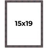 PosterPalooza | Slim Profile Brown Picture Frame - UV Acrylic, Foam Board Backing, Hanging Hardware - 2 of 4