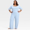 Women's Variegated Ribbed Long Sleeve Pajama Top - Auden™ - 3 of 3