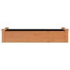 vidaXL Garden Raised Bed with Liner Brown 47.2"x17.7"x9.8" Solid Wood Fir - 4 of 4
