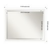 Amanti Art Oliver Narrow Beveled Wood Framed Bathroom Vanity Wall Mirror - 3 of 4