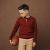 Hope & Henry Boys' Organic Long Sleeve Henley Pullover Sweater with Elbow Patches, Kids - 4 of 4