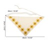 Unique Bargains Women's Fashion Sunflower Hollow Triangle Headwrap 18.90"x9.45" Yellow 1pc - 3 of 4