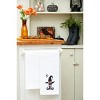 C&F Home Witchy Hat with Waning Crescent Moon Halloween Embroidered Cotton Waffle Weave Dishtowel - 3 of 4