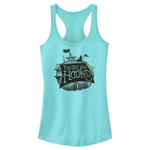 Women's Peter Pan Captain Hook Hooked on You T-Shirt - Athletic Heather -  2X Large 