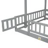 KTMBDW Twin Over Full Low Bunk with Slide and Ladder, Wooden Bunk beds with Safety Guardrail for Toddlers, Boys, Girls - 4 of 4