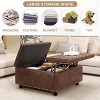 Modern Tufted Storage Ottoman Bench with Hidden Compartments for Living Room, 32" Wide Stylish Seating -3irtyhousy - 2 of 4