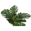 Gulches 45in Artificial Monstera Tree in Black Pot Green Real Touch Leaves Indoor Faux Floor Plant for Home Office Decor - 3 of 4