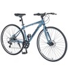 Kumasinova 700C Hybrid Road Bike,Shimano 7 Speed Bicycle with Aluminum Alloy Frame,Double Disc Brakes,City Commuter Bicycle for Men & Women - 2 of 4