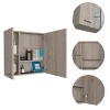 GlasFlength Decorative Wall Mirrors Bathroom Decor Cabinet Accent Mirror Vanity Medicine Cabinet Mirrors for Bathroom Wall, Gray, 23.6"*5.8"*23.6" - 4 of 4