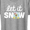 Women's - SpongeBob SquarePants - Let It Snow Short Sleeve Graphic T-Shirt - 2 of 4