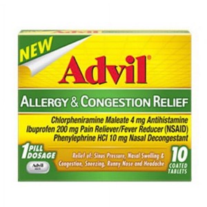 Advil Allrgy & Congestion Size 10Ct - 1 of 4