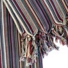 HomeRoots 39" X 71" Beige and Indigo Cotton Striped Turkish Towel Throw Blanket with Tassels - 4 of 4