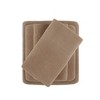 Elegant Solid Micro Fleece Sheet Set, All Season Bedding Sets, Cozy Home Textile fits Lux Bedroom Decor,Valentine's Day Gifts - 4 of 4