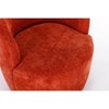 CENGHU Chenille Fabric Swivel Accent Chair, Barrel Chair With Black Powder Coating Metal Ring, for Living Room, Bedroom - 4 of 4