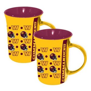 NFL Washington Commanders Line Up 2pk Mug - 15oz - 1 of 3