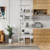 6 Tier Shelf Corner Wire Shelf Rack Pentagonal Shelves Adjustable Metal Heavy Duty Free Standing Corner Storage Display Chrome Rack - 2 of 4
