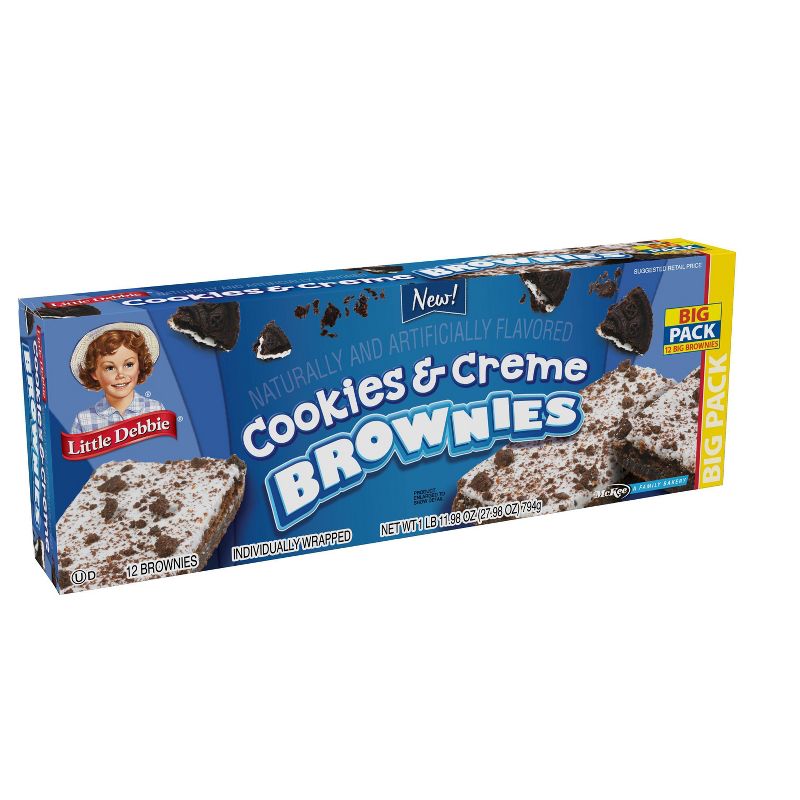 Little Debbie Big Pack Cookies &#38; Creme Brownies - 27.98oz, 3 of 5