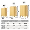 20"/24"/28" 3 pcs/set in ABS Spinner Wheel Luggage, Carry on Suitcase with Cup Holder & USB Port & Phone Holder - 2 of 4