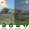 Gulches Large metal chicken coop upgrade three support steel wire impregnated plastic net cage, Oxford cloth silver plated waterproof UV protection - 4 of 4