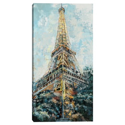 24" x 48" Eiffel Abstraction by Studio Arts Unframed Wall Canvas - Masterpiece Art Gallery