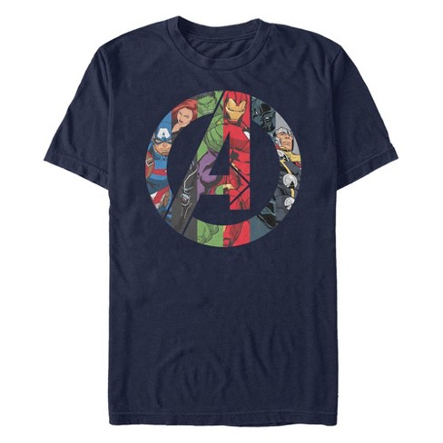 Donna Marvel Comics Captain America Graphic Flag Fill Shield Maglietta con Collo a V