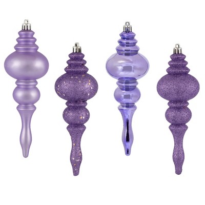 Vickerman 7" Finial Ornament 8/Pk
