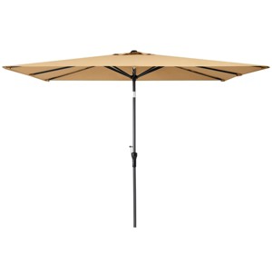 Crestlive Products Rectangular Patio Aluminum Market Umbrella: Crank, Push Button Tilt - 1 of 4