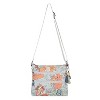 Sakroots Women's Artist Circle Basic Crossbody, Lt Grey Flower Power - 2 of 4