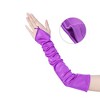 INSPIRE CHIC Women's Fingerless Satin Elbow Long Gloves 1 Pair - 3 of 4
