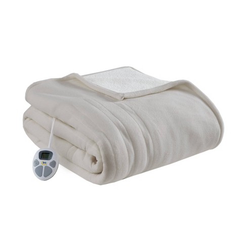 Heated best sale fleece blanket