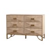 NicBex Modern Wooden 6/9 Drawer Dresser Cabinet with Protruding Geometric Design,Chest of Drawers for Bedroom,Living Room,Hallway - 3 of 4
