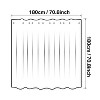 LunaLulinlk 72 x 72 Polyester Waterproof Heavy Duty Shower Curtain - 2 of 4