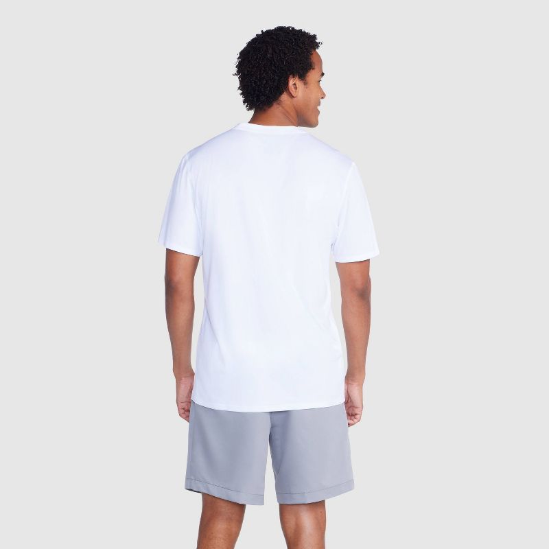 Speedo Men's Short Sleeve Rash Guard Swim Shirt - White, 2 of 4