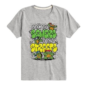 Boys' - Teenage Mutant Ninja Turtles Mutant Mayhem - From The Sewers To The Streets Short Sleeve Graphic T-Shirt - 1 of 4