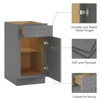 Kitchen Base Cabinet, Unassembled Cabinet with Adjustable Shelf without Top - 4 of 4