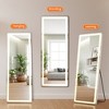 ALEXOUN Free Standing Full Length Floor Mirror,with Stand,Wall Mirror Full Length Thin Frame for Living Room Bedroom Cloakroom - 4 of 4