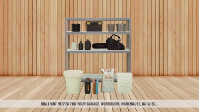 Gray 36x60" 4-Tier Adjustable Steel Storage Shelving Unit