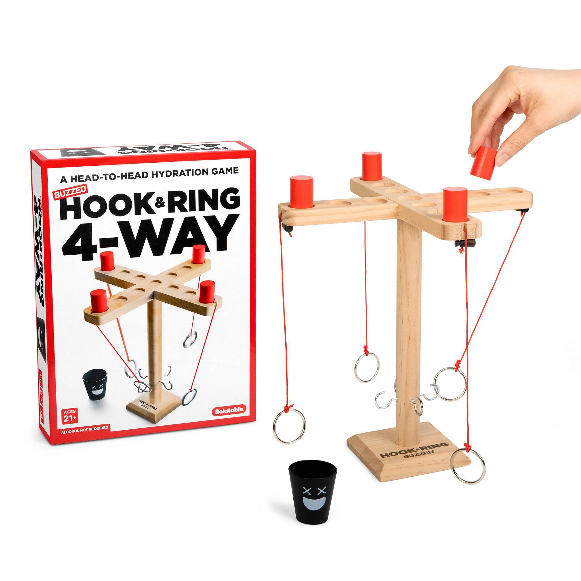 Buzzed 4 Way Hook & Ring by What Do You Meme?
