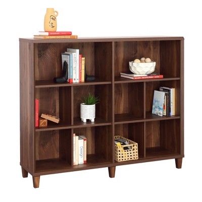 Sauder 45.28" Willow Place Cubby Bookcase Grand Walnut