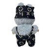 Designer Fabric Overalls with Matching Headband for 17.5 cm Labubu Dolls - 3 of 4