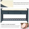 Rustic Wood Entryway Bench with Shoe Rack & 2 Drawers - Multi-Functional Storage Bench  for Hallway, Bedroom, Living Room - 4 of 4