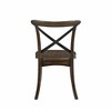 Simple Relax Set of 2 Wood Side Chair in Dark Oak and Black - image 2 of 4