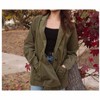Women's Jora Oversized Light Weight Olive Button Up - LAVENDER J - 4 of 4