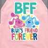 Girls' - Blue's Clues & You! - Blue's Friend Forever Shirt Tail Raglan Graphic T-shirt - 2 of 4