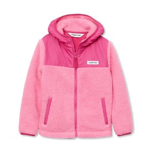 Lands' End Kids High Pile Fleece Hooded Jacket - 1 of 2